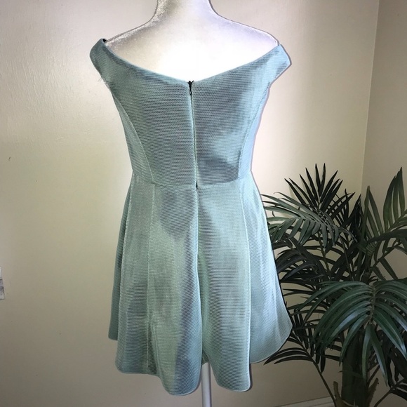 Mustard Seed Optical Illusion Overlay Skater Dress - Picture 4 of 7